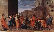Nicolas Poussin Christus und die Ehebrecherin Spain oil painting artist